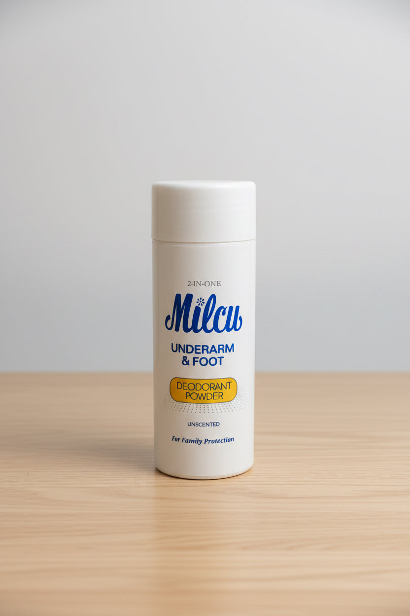 Milcu Underarm & Foot Deodorant Powder unscented 80g