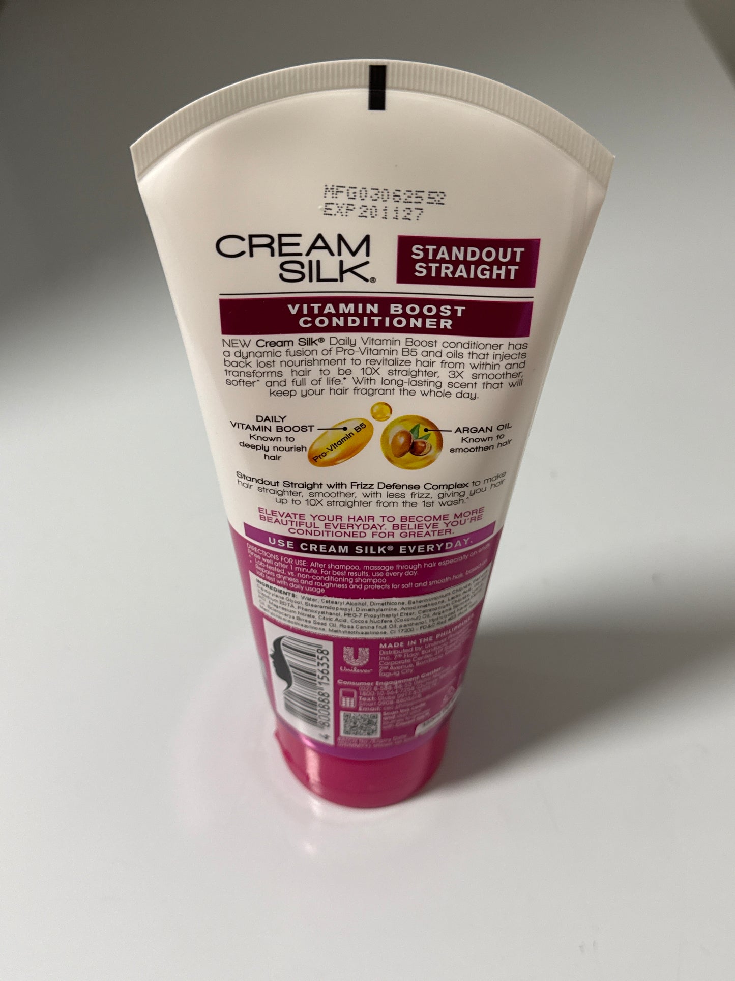 Cream Silk Standout Straight Vitamin Boost Conditioner (Pink) 350ml