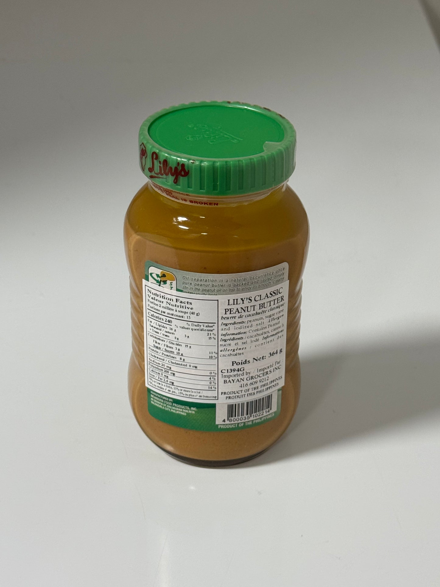 Lily’s Peanut Butter