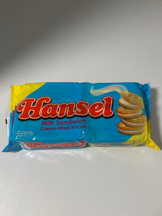 Hansel Milk Sandwich Cream-Filled Biscuits 10x31g