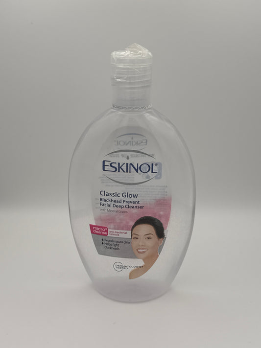Eskinol Classic Glow Blackhead Prevent Facial Deep Cleanser with Mineral Grains 225ml