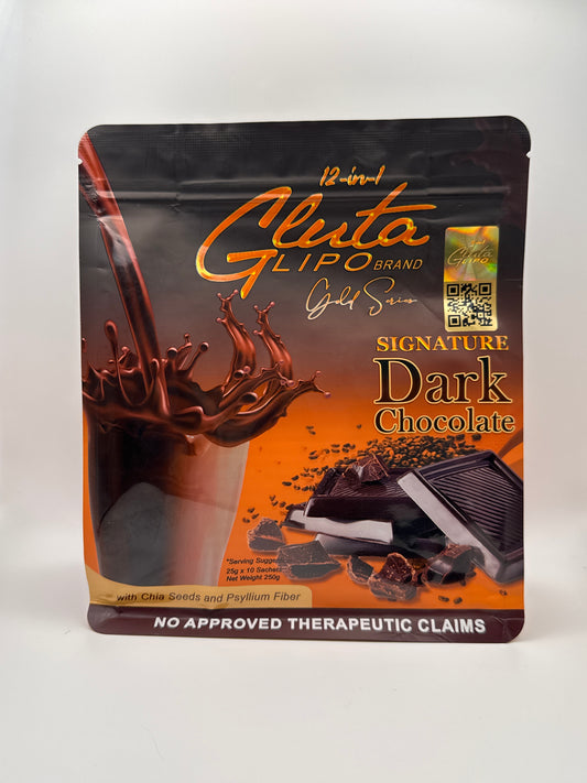 12-in-1 Gluta Lipo Dark Chocolate 10x25g