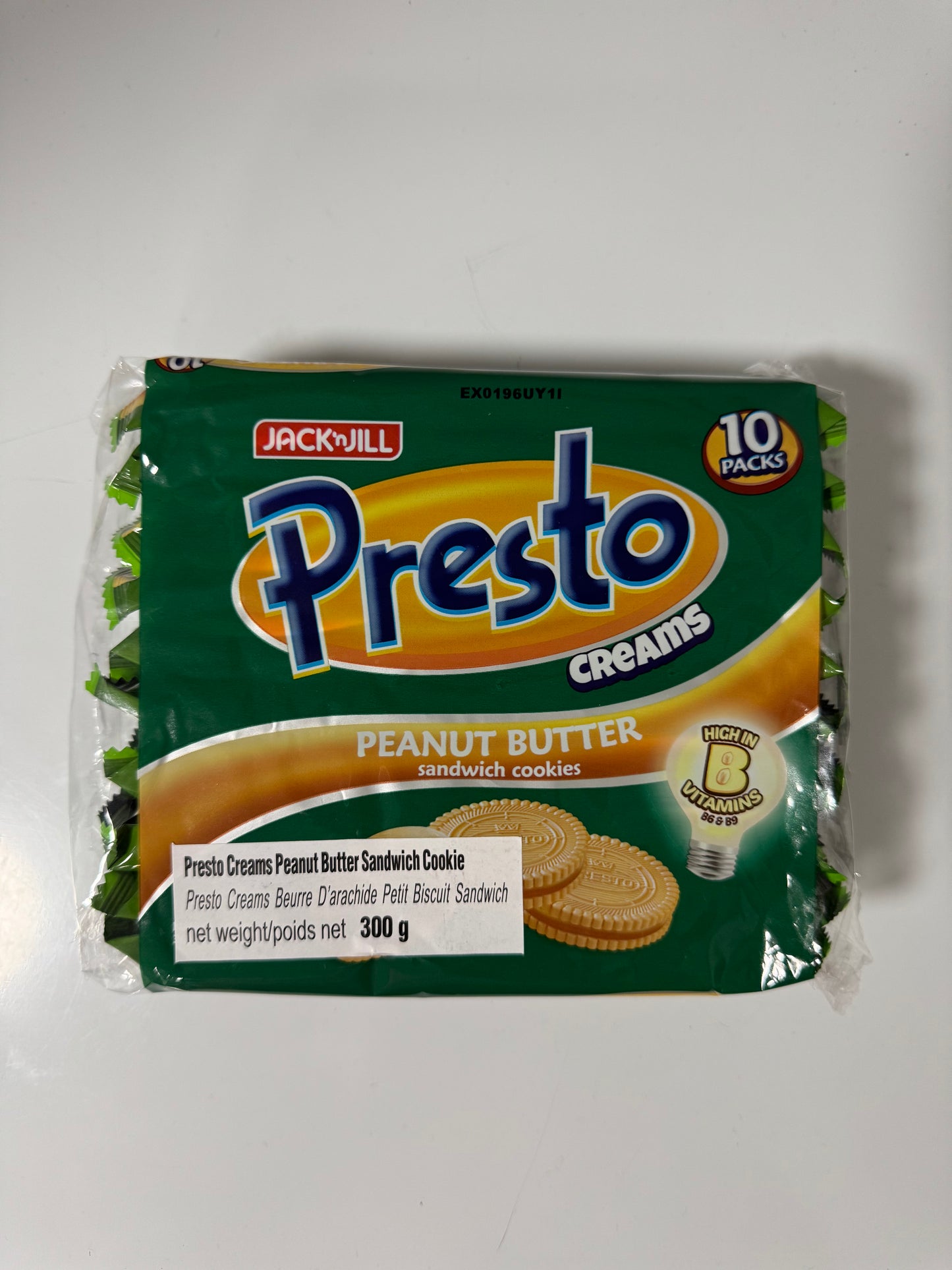 Presto Creams Peanut Butter Sandwich Cookies 10x30g
