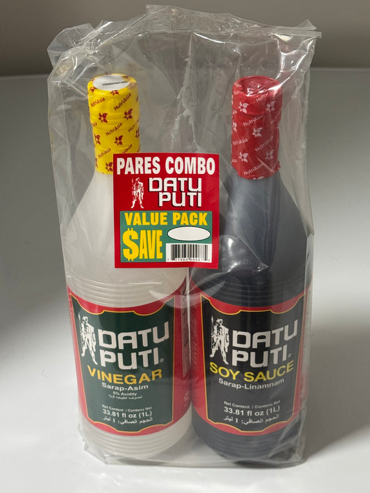 Datu Puti Value Pack Soy Sauce 1L & Vinegar 1L