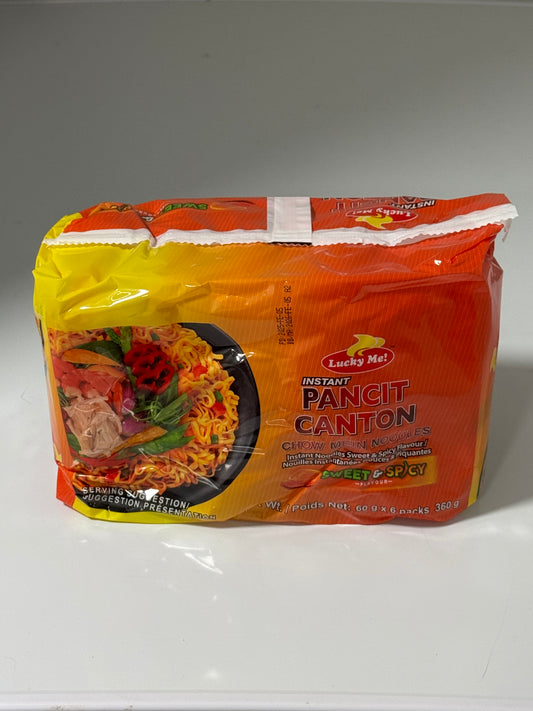 Lucky Me Instant Pancit Canton Sweet & Spicy Flavor 6x60g